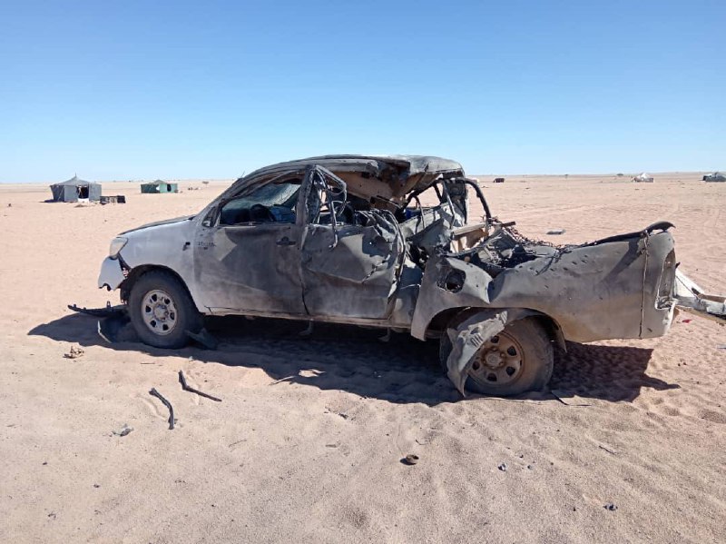 قصف جوي يودي بحياة 4 موريتانيين في منطقة المك قرب اكليبات الفوله 